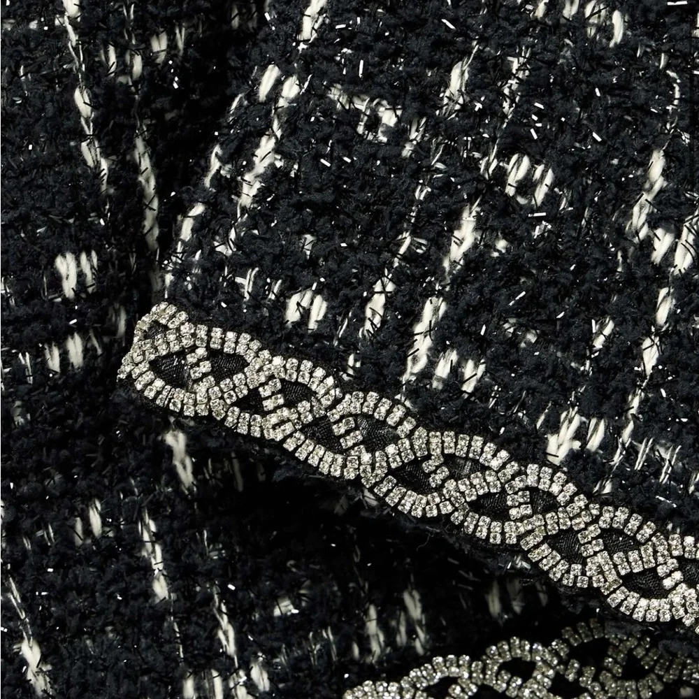 Alice + Olivia Black and White Tweed Dress - Picture 10 of 10